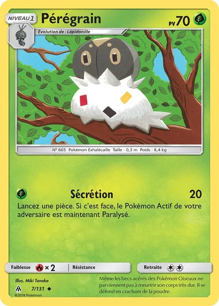 Pérégrain, carte Pokémon FLI 7 — extension Lumière Interdite