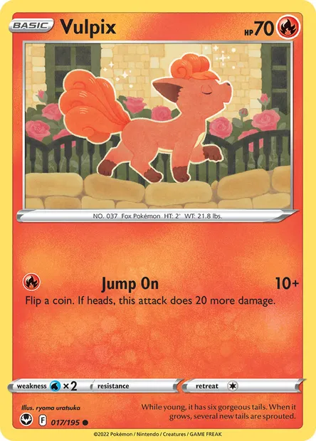 Vulpix, Pokémon card SIT 017 — Silver Tempest set