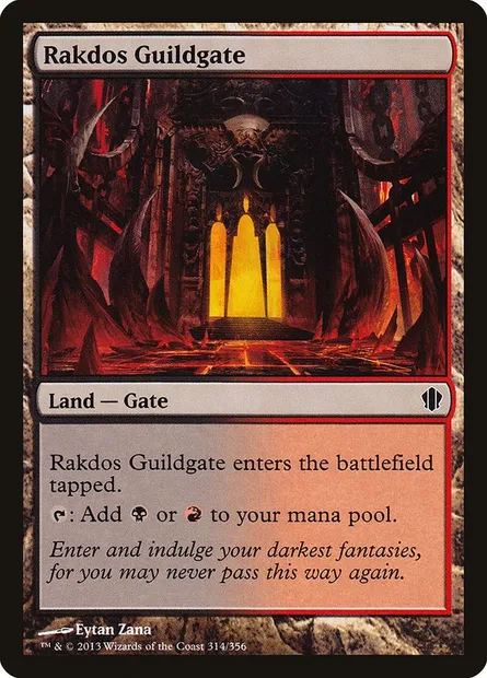 Rakdos Guildgate, Magic card C13 314 — Commander 2013 set