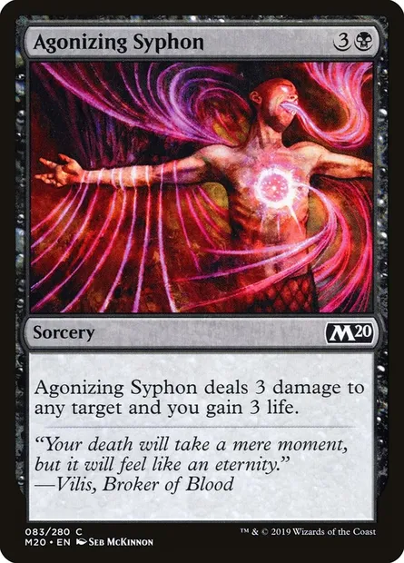Agonizing Syphon, Magic card M20 83 — Core Set 2020 set