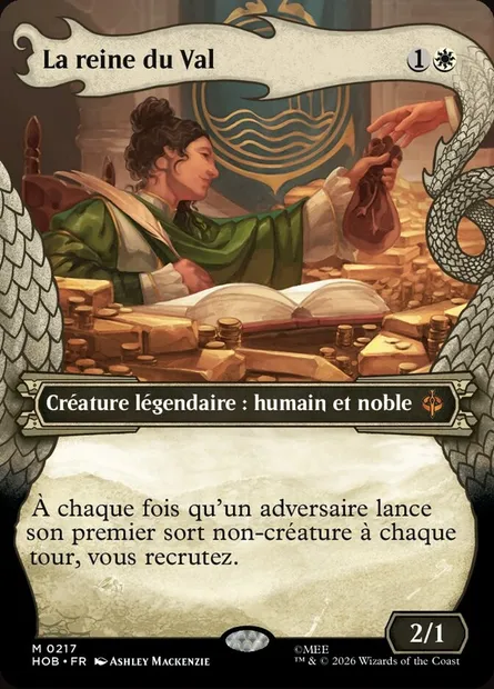 La reine du Val, carte Magic HOB 217 — extension The Hobbit