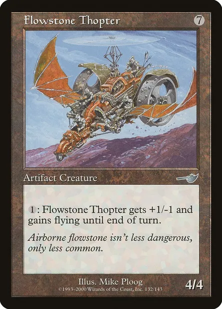 Flowstone Thopter, Magic card NEM 132 — Nemesis set