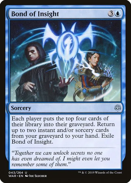 Bond of Insight, Magic card WAR 43 — War of the Spark set