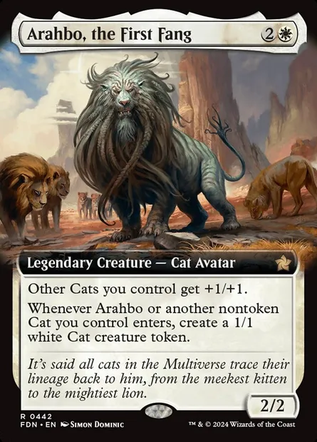 Arahbo, the First Fang, Magic card FDN 442 — Foundations set