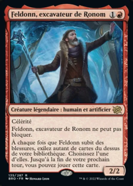 Feldonn, excavateur de Ronom, carte Magic BRO 135 — extension La Guerre Fratricide