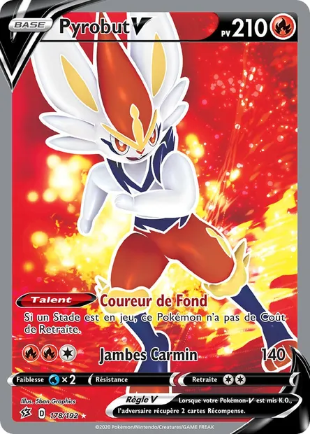 Pyrobut V, carte Pokémon RCL 178 — extension Clash des Rebelles