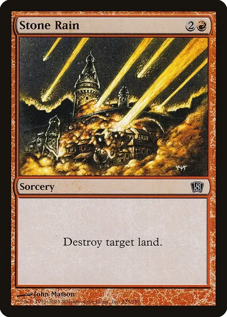 Stone Rain, Magic card 8ED 225★ — Eighth Edition set