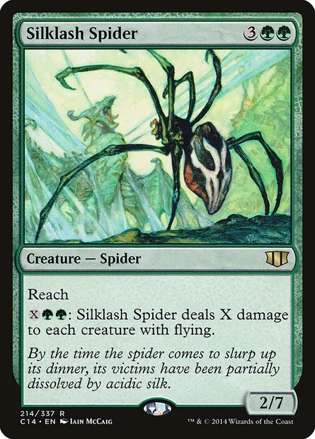 Silklash Spider, Magic card C14 214 — Commander 2014 set