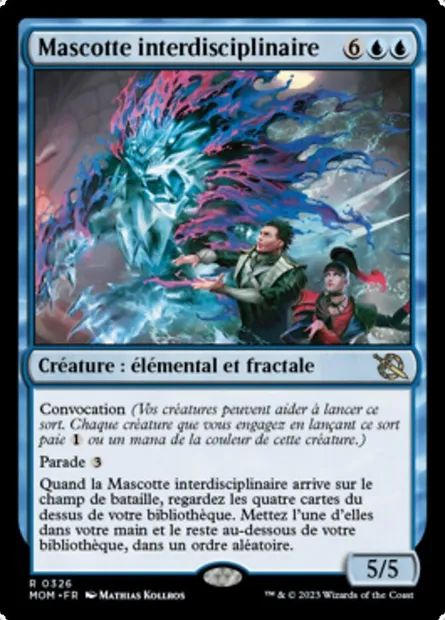 Mascotte interdisciplinaire, carte Magic MOM 326 — extension L'invasion des machines