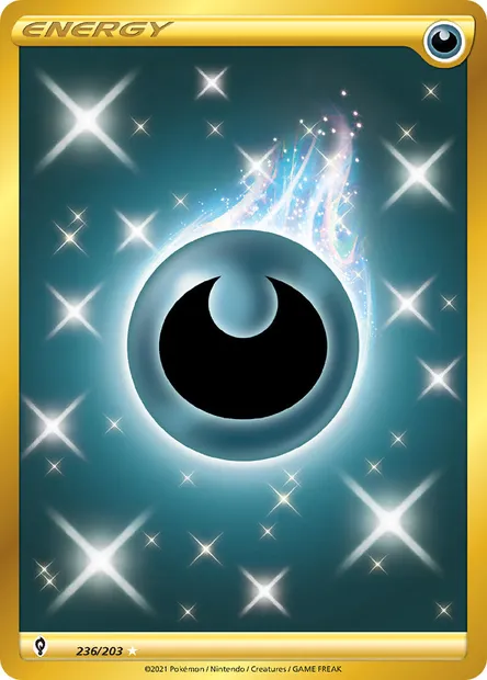 Darkness Energy, Pokémon card EVS 236 — Evolving Skies set