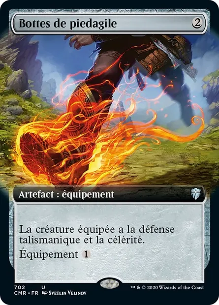Bottes de piedagile, carte Magic CMR 702 — extension Commander Legends