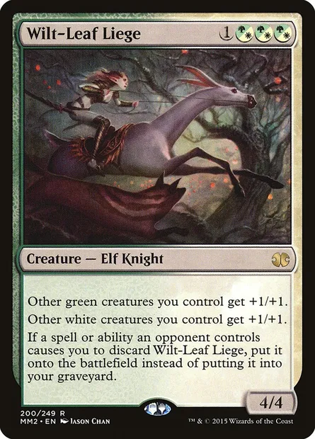 Wilt-Leaf Liege, Magic card MM2 200 — Modern Masters 2015 set