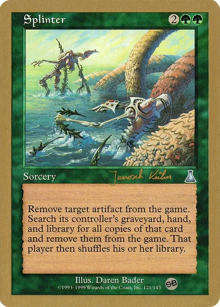 Démantèlement Rigoureux, carte Magic WC00 jk121sb — extension World Championship Decks 2000