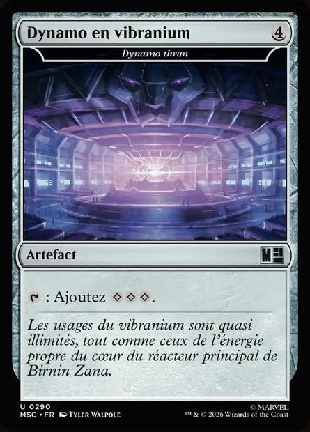 Dynamo thran, carte Magic MSC 290 — extension Marvel Super Heroes Commander