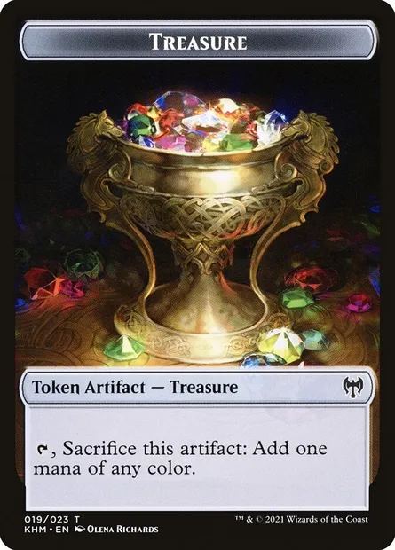 Treasure, Magic card TKHM 19 — Kaldheim Tokens set