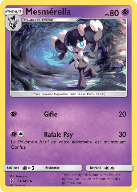 Mesmérella, carte Pokémon GRI 53 — extension Gardiens Ascendants