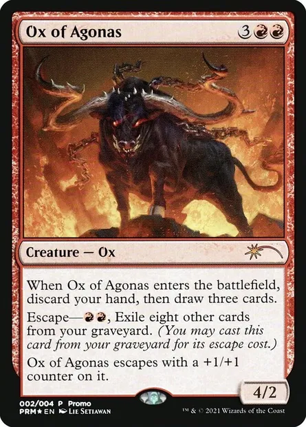 Buffle de l'Agonas, carte Magic PL21 2 — extension Year of the Ox 2021