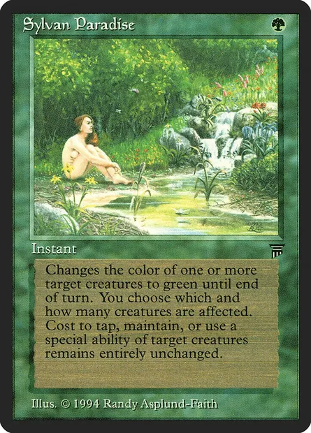 Sylvan Paradise, Magic card LEG 208 — Legends set