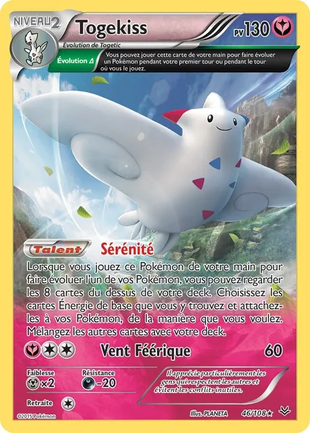Togekiss, carte Pokémon ROS 46 — extension Ciel Rugissant