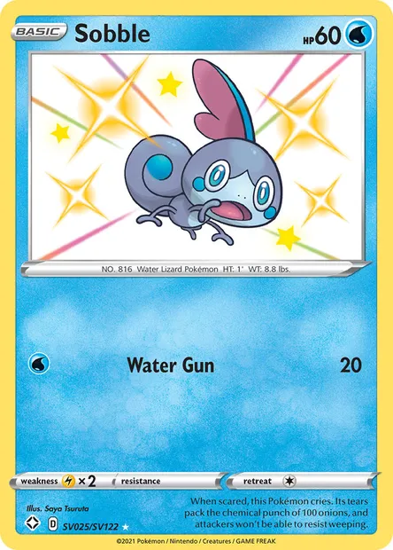 Sobble, Pokémon card SHF SV025 — Shining Fates set