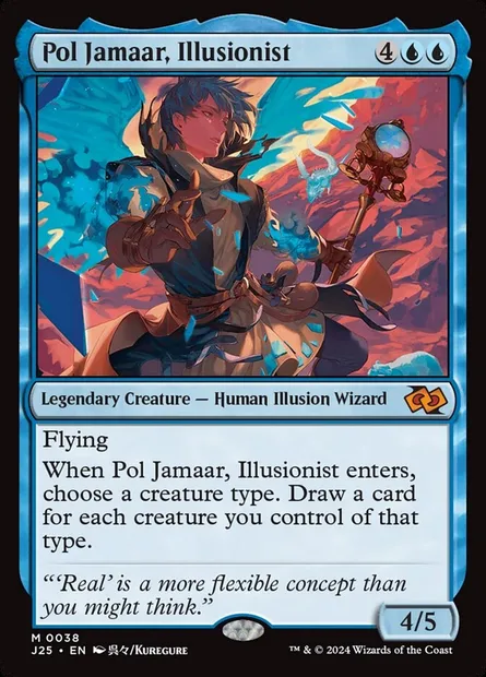 Pol Jamaar, Illusionist, Magic card J25 38 — Foundations Jumpstart set