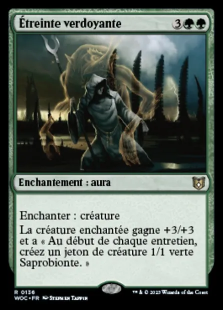 Étreinte verdoyante, carte Magic WOC 136 — extension Wilds of Eldraine Commander