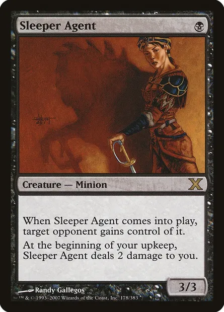 Sleeper Agent, Magic card 10E 178 — Tenth Edition set