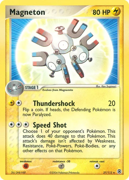 Magneton, Pokémon card RG 27 — FireRed & LeafGreen set