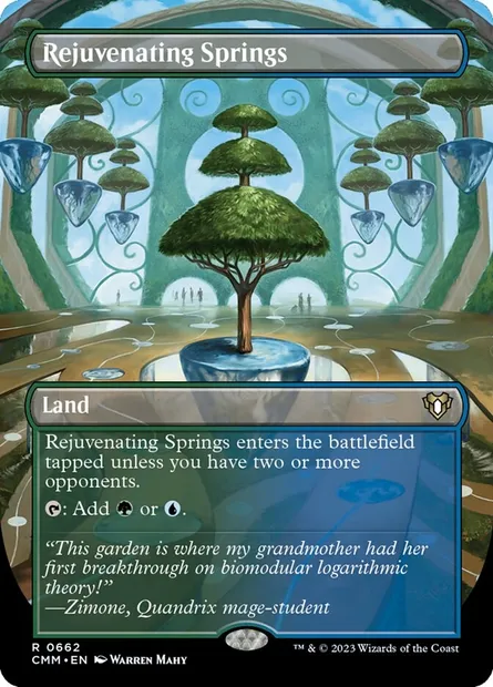Rejuvenating Springs, Magic card CMM 662 — Commander Masters set