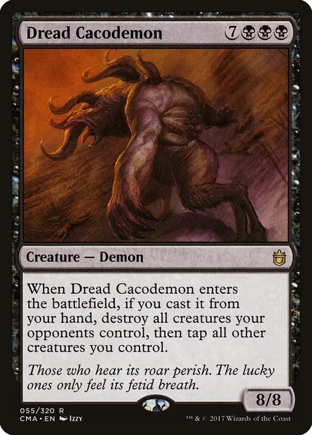 Dread Cacodemon, Magic card CMA 55 — Commander Anthology set
