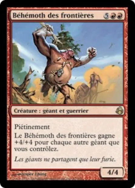 Béhémoth des frontières, carte Magic MOR 87 — extension Leveciel