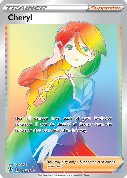 Cheryl, Pokémon card BST 173 — Battle Styles set