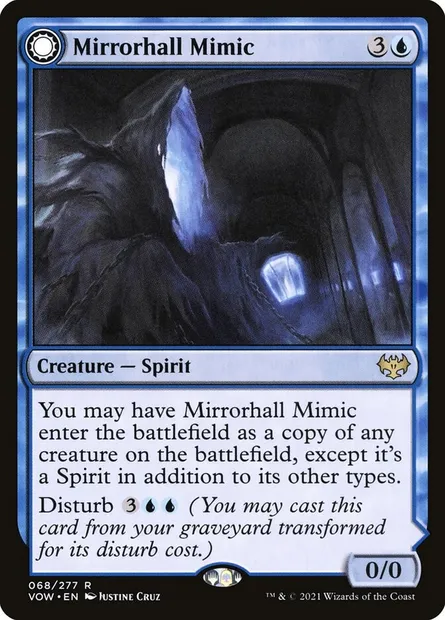 Mirrorhall Mimic // Ghastly Mimicry, Magic card VOW 68 — Innistrad: Crimson Vow set