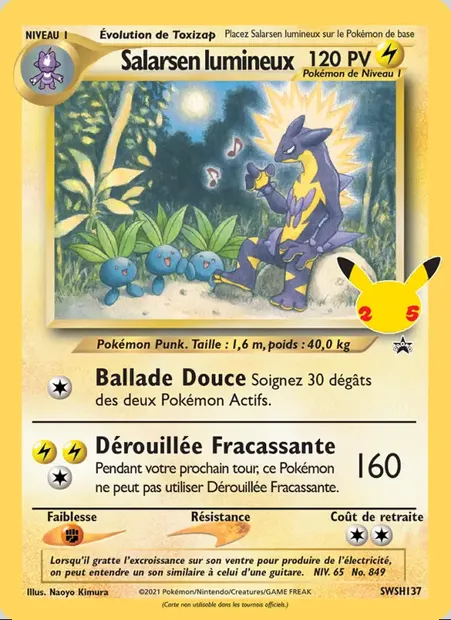 Salarsen lumineux, carte Pokémon SWSH 137 — extension Promo SWSH