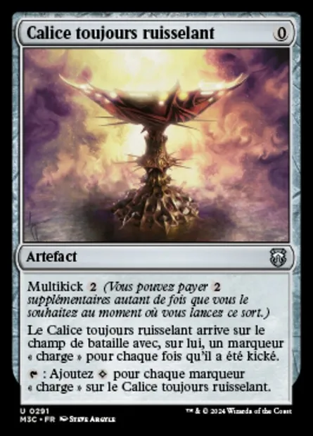Calice toujours ruisselant, carte Magic M3C 291 — extension Modern Horizons 3 Commander