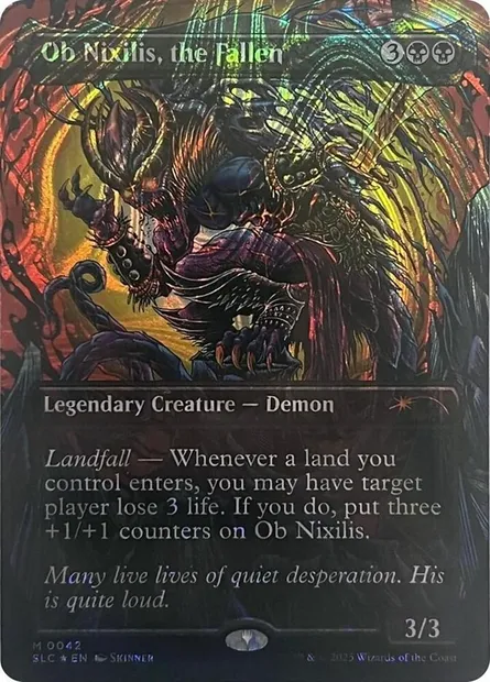 Ob Nixilis, le Déchu, carte Magic SLC 42 — extension Secret Lair Countdown