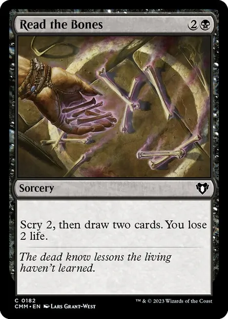 Read the Bones, Magic card CMM 182 — Commander Masters set