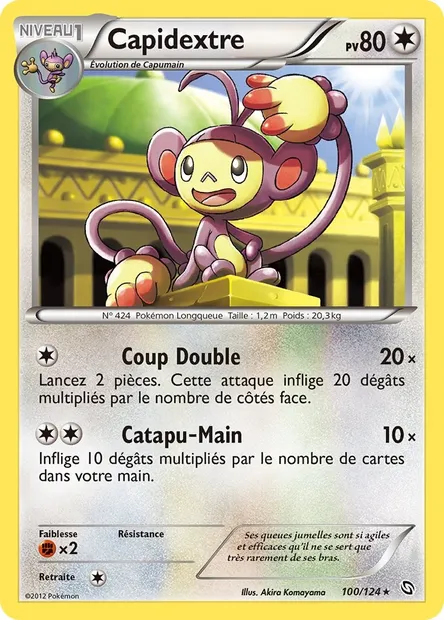 Capidextre, carte Pokémon DRX 100 — extension Dragons Éxaltés
