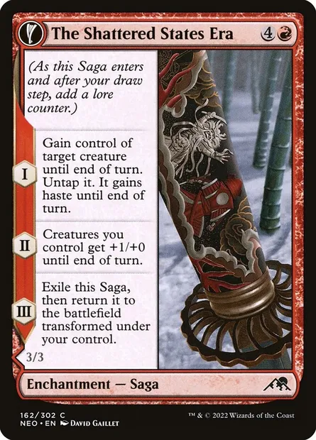 The Shattered States Era // Nameless Conqueror, Magic card NEO 162 — Kamigawa: Neon Dynasty set