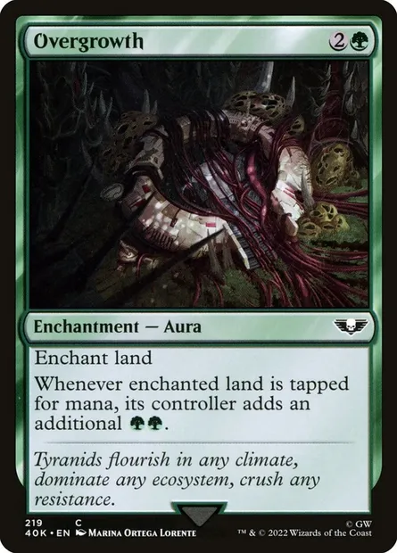 Overgrowth, Magic card 40K 219 — Warhammer 40,000 Commander set