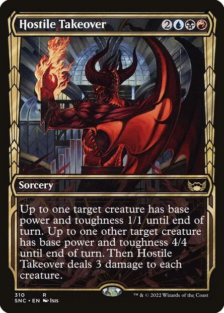 Hostile Takeover, Magic card SNC 310 — Streets of New Capenna set