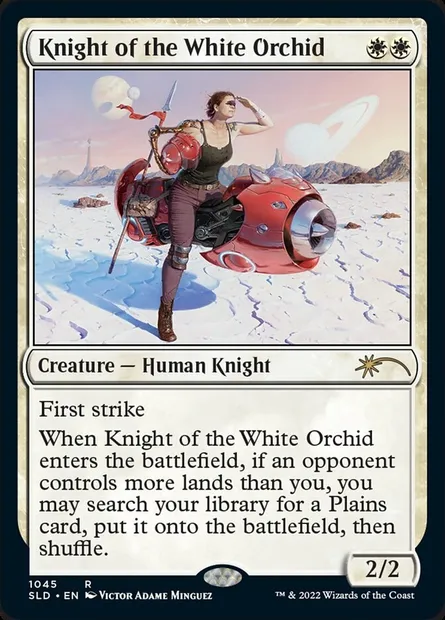 Chevalier de l'Orchidée blanche, carte Magic SLD 1045 — extension Secret Lair Drop