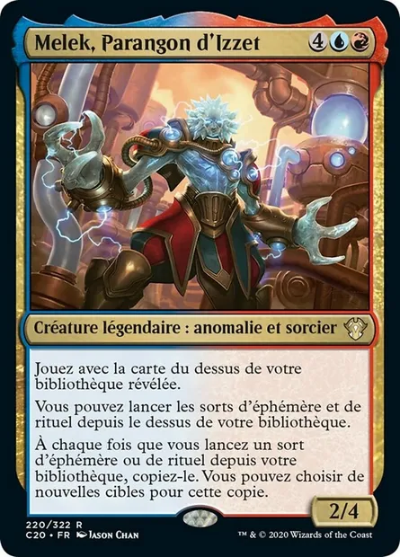 Melek, Parangon d'Izzet, carte Magic C20 220 — extension Commander 2020