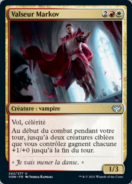 Valseur Markov, carte Magic VOW 242 — extension Innistrad : noce écarlate