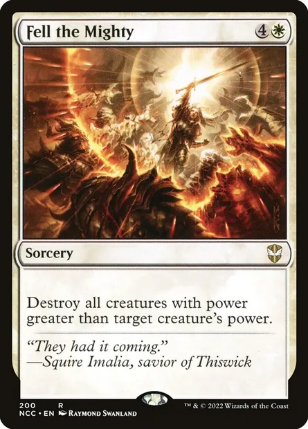 Fell the Mighty, Magic card NCC 200 — New Capenna Commander set