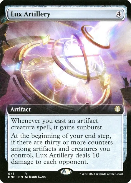 Lux Artillery, Magic card ONC 41 — Phyrexia: All Will Be One Commander set