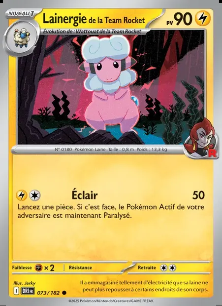 Lainergie de la Team Rocket, carte Pokémon DRI 073 — extension Rivalités Destinées