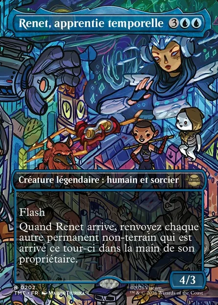 Renet, apprentie temporelle, carte Magic TMT 202 — extension Teenage Mutant Ninja Turtles