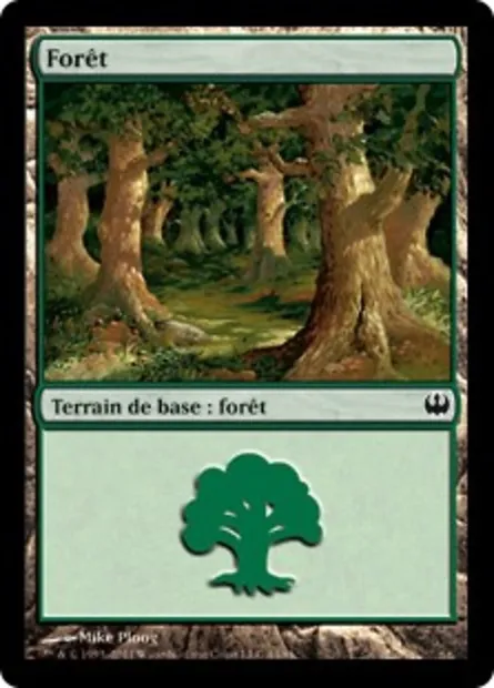 Forêt, carte Magic DDG 44 — extension Duel Decks: Knights vs. Dragons