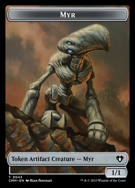 Myr, Magic card TCMM 43 — Commander Masters Tokens set